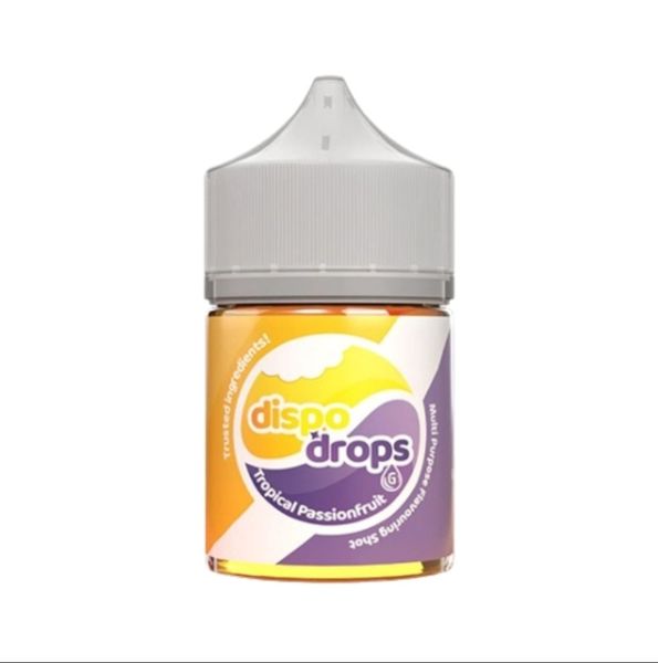 Dispo Drops Salt/MTL Flavour Shot 60ml - Tropical Passionfruit