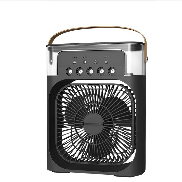 Portable Air Conditioner Fan with Humidifier-7 LED Light For Home &amp; Office