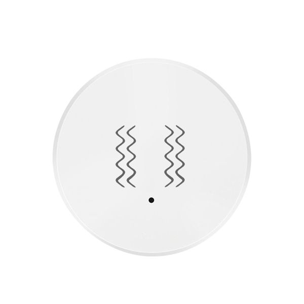 Tuya Zigbee Vibration &amp; Motion Sensor for Smart Home Automation, White