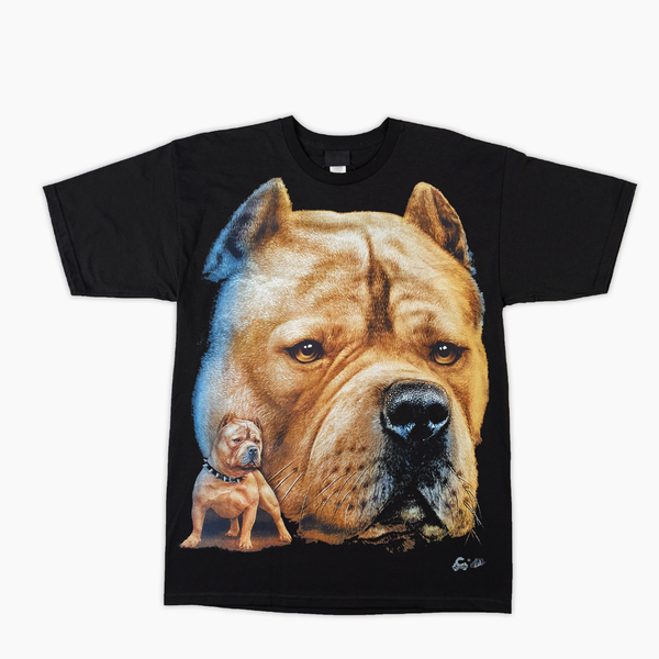 Pitbull - Black T-shirt-High Definition Glow In The Dark