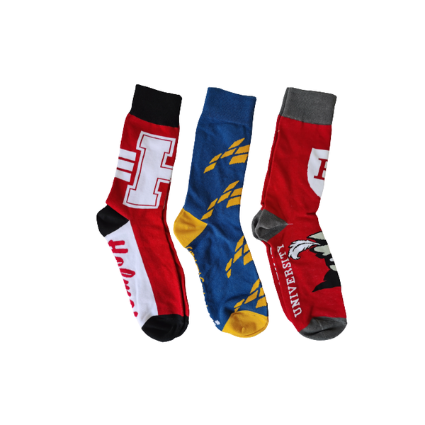 3 Pairs Random Variety Socks - Men's Fashionable Socks - Happy Gift Socks