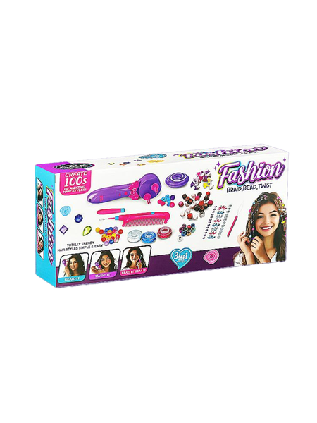 Girls' DIY Hair Braider Set - Salon-Style Pretend Play Styling Tools