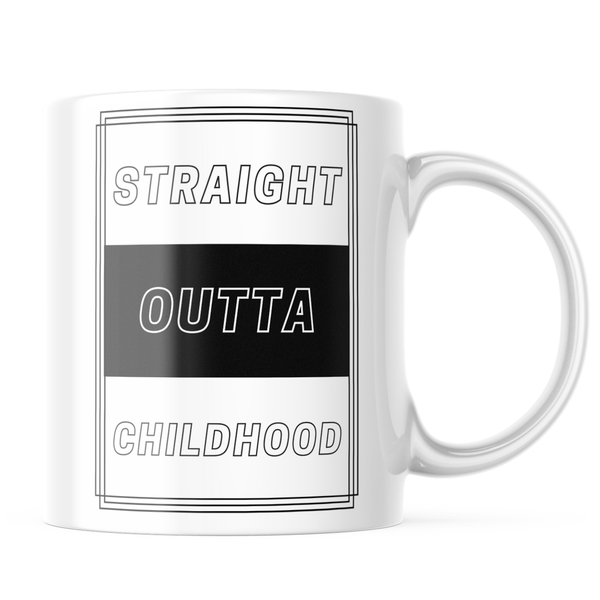 Ceramic Straight Outta Childhood Mug - White - 11 OZ