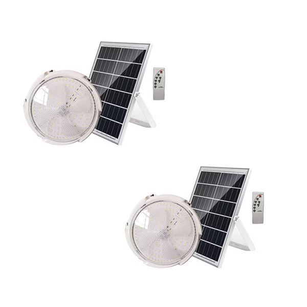 2 Piece Of 20W LED Solar Ceiling Lamp GD-1620