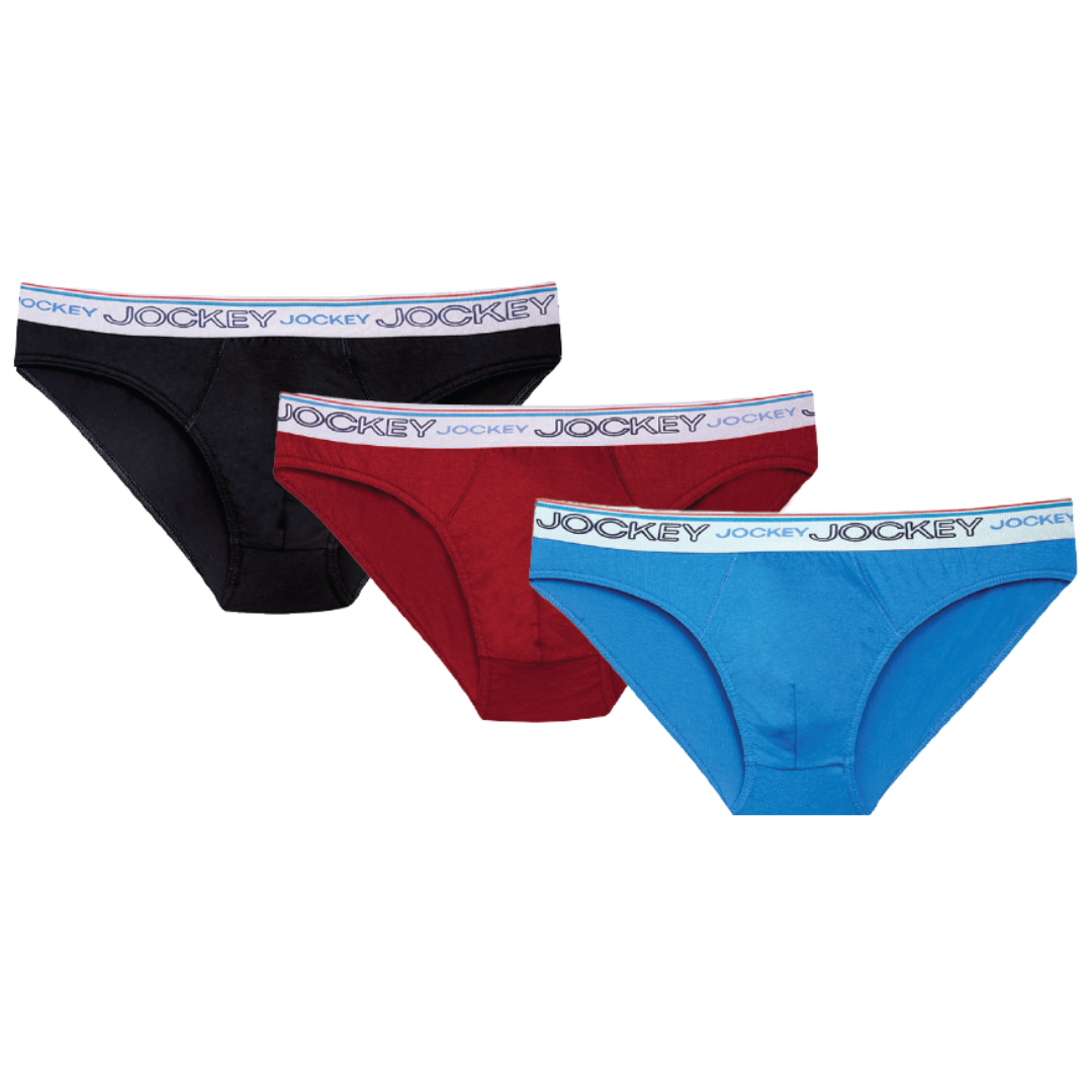 Jockey Men's Underwear, 3 Pack Plain New Gen Brief, 100% Cotton | Shop ...