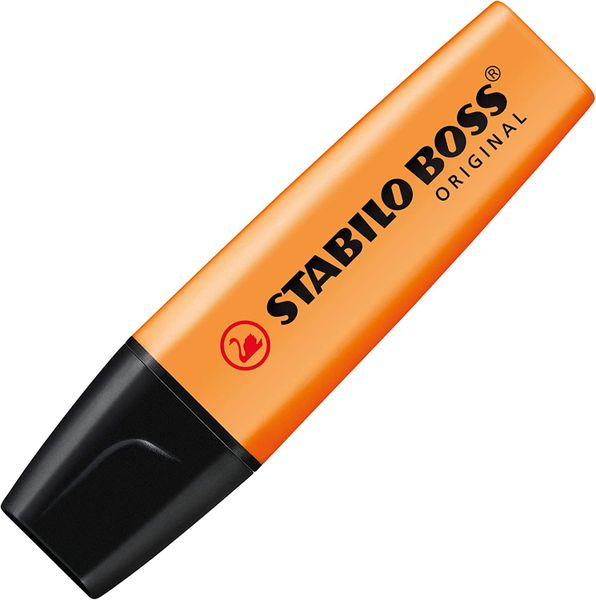 Orange Stabilo Boss Highlighter Pastel Colour X2 image