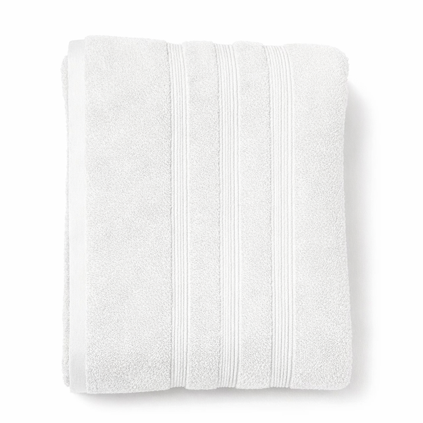 Luxury Ribbed Cotton Bath Towel