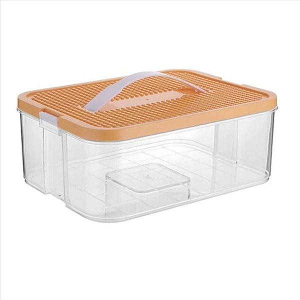 Kids Building Blocks Storage Box Yellow-B