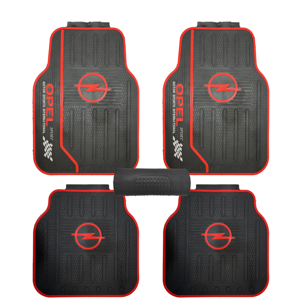 CFM-001-5-OPEL, Universal 5 PCS Rubber 3D Moulded Car Floor Mat