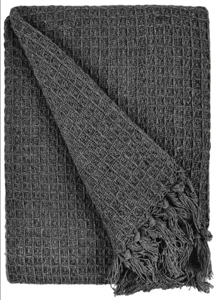 Modern Woven Waffle Throw