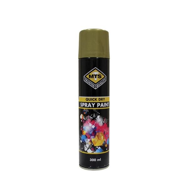 Paint Spray Gold R/Pale Met 300Ml - 3 Pack