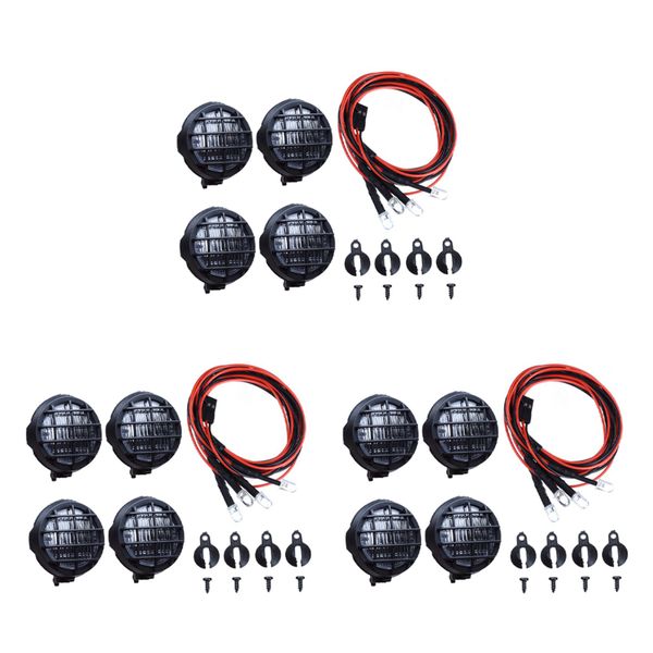 4 Led Light With Lampshade For 1/10 Accessory Rc Car Parts C