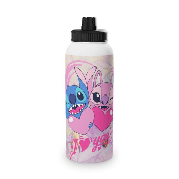 Stitch and Angel 850ml Metal Water Bottle
