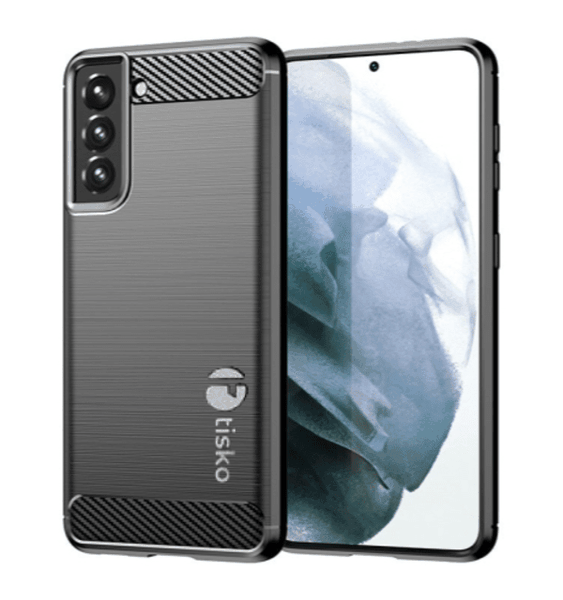 Tisko TPU Protective Case Compatible with Samsung Galaxy S21 FE- Black