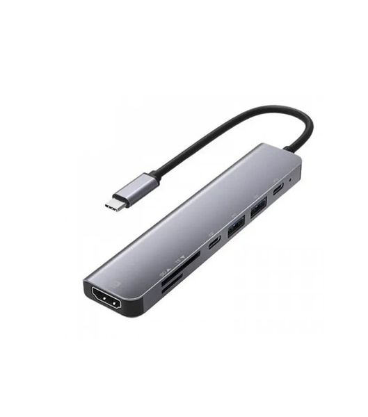 7 IN 1 Type-C Multifunctional Dock Station 4K HDMI Output Plug-and-Play