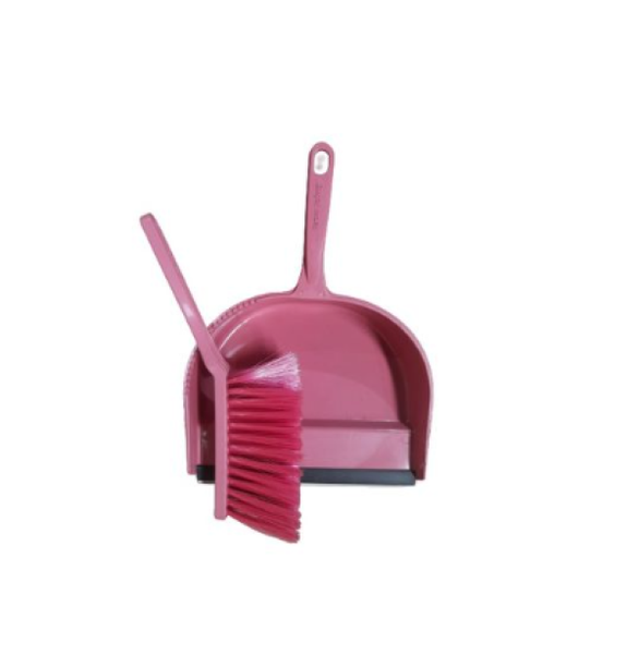 Plastic Dustpan and Brush Set