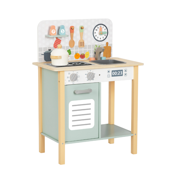 hi Pando - Pretend &amp; Play - Wooden Kitchen Set - 8pcs