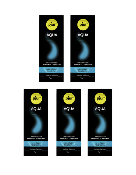 Pjur Aqua Water-Based Personal Lubricant Sachets (5 x 2ml) - Long-Lasting