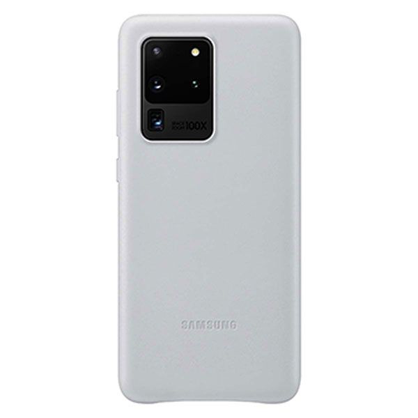 Samsung Galaxy S20 Ultra Leather Cover - Grey