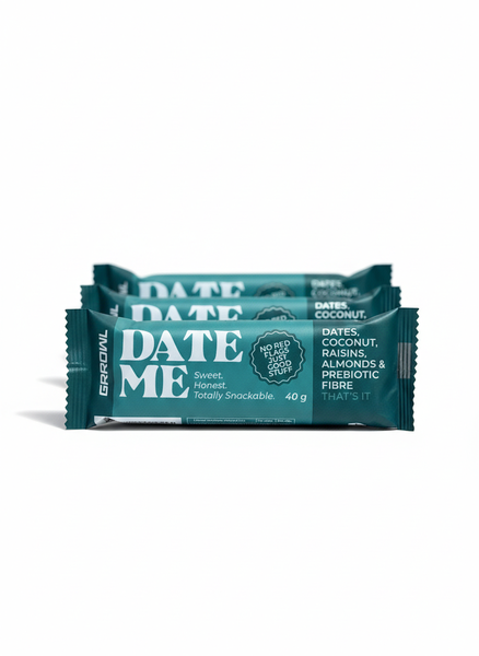 GRROWL - "Date Me" Snack Bar (Dates, Coconut, Raisin) - Box of 20x40g Bars
