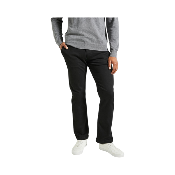 Polo Mens Quater Slant Straight Leg Denim - Black
