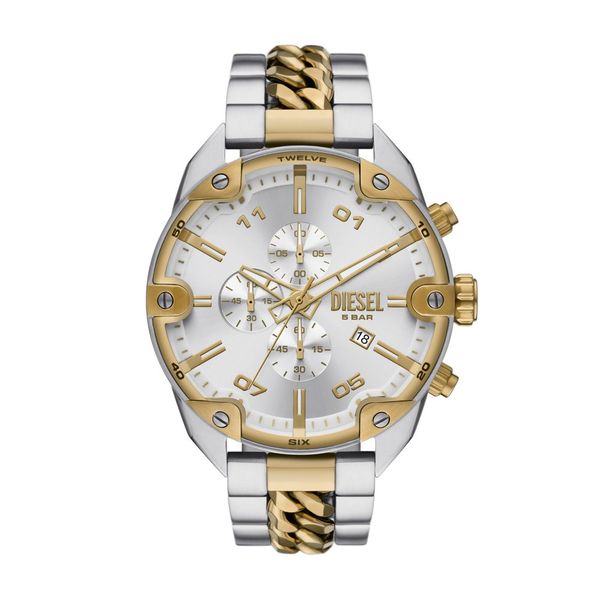 Diesel Men Silver Stainless Steel Watch-DZ4629