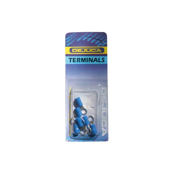 Dejuca - Terminal - 6 Piece - Ring - Blue - 6mm - 5 Pack