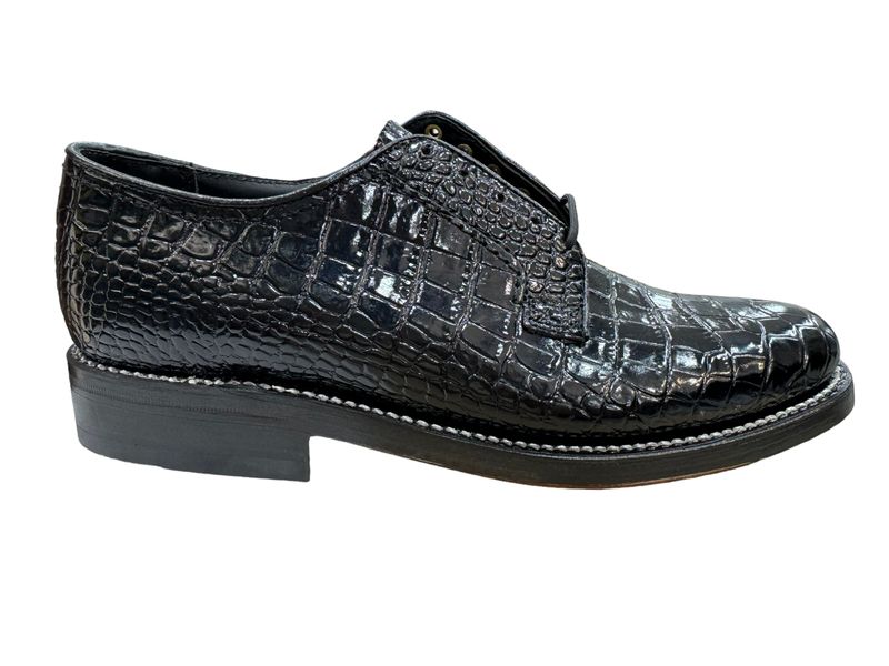 Florsheim - Croco Men's Black Lace Up Formal Shoes