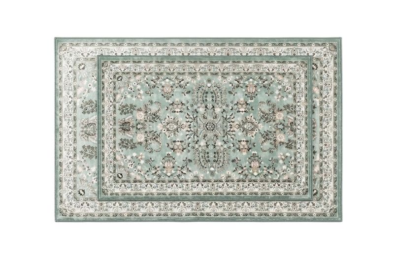 Traditional Floral Bath Mat &amp; Runner Rug Set - Sage Green - 2 Pack