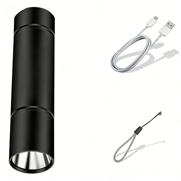 USB Rechargeable LED High-Intensity Small Flashlight
