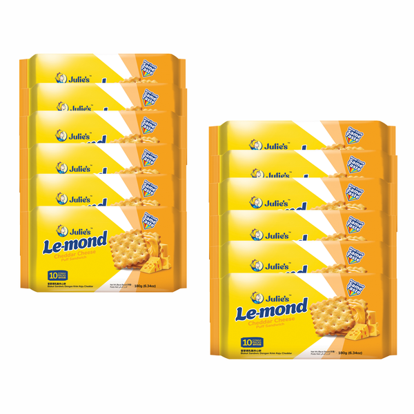 Julie's Le-Mond Cheddar Cheese Biscuits (Case of 12)