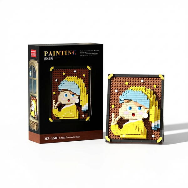 340 Piece Masterpiece - Pearl Girl 3D Mini Building Block Set