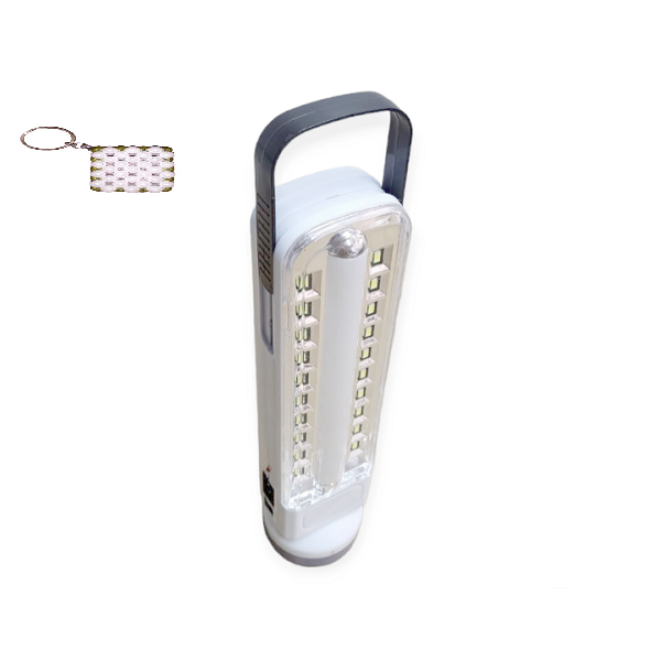 Solar Powered LED Rechargeable Emergency Light+Key Holder