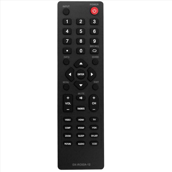Remote Control for DX-32E250A12 DX-24E150A11 DX-19LD150A11 LCD