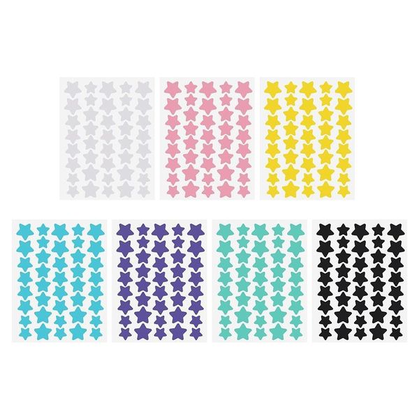 Star Stickers Bulk Variety Holographic Star Stickers for Kids - Multi Color
