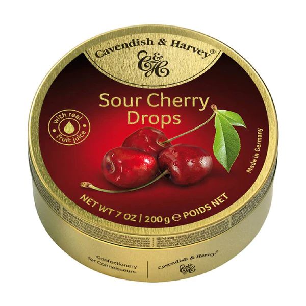 Cavendish &amp; Harvey Sour Cherry Drops - 200g