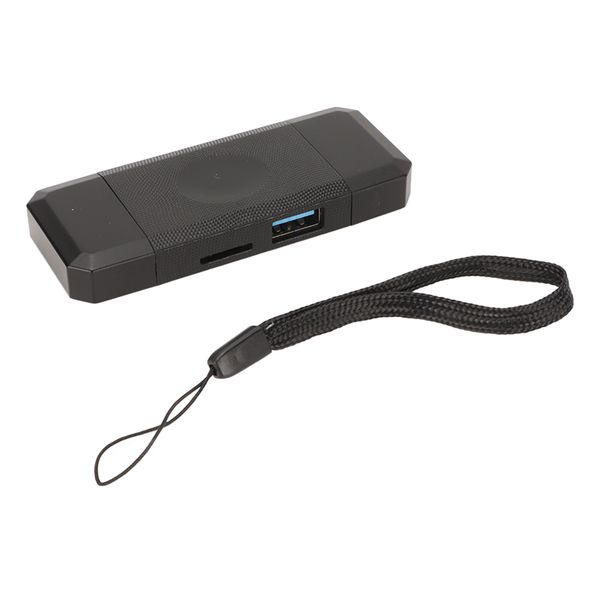 Card Reader3in1USB C Plug and Play High Speed ABS Casing Memory Card Reader