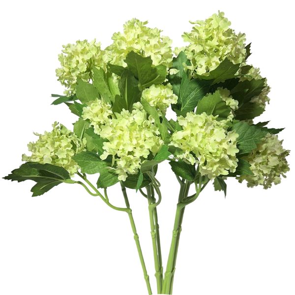 Toolhome Blossoms - Snowball - Green Pack of 12 Stems - 46cm