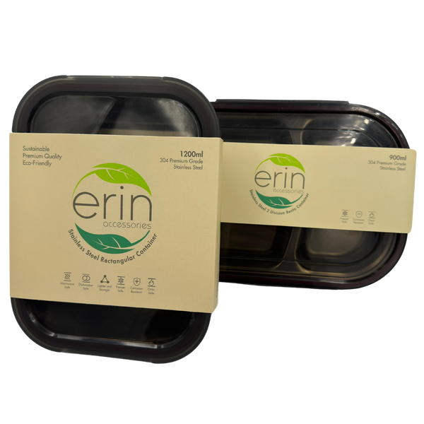 Erin Microwave Safe Stainless Steel Food Containers