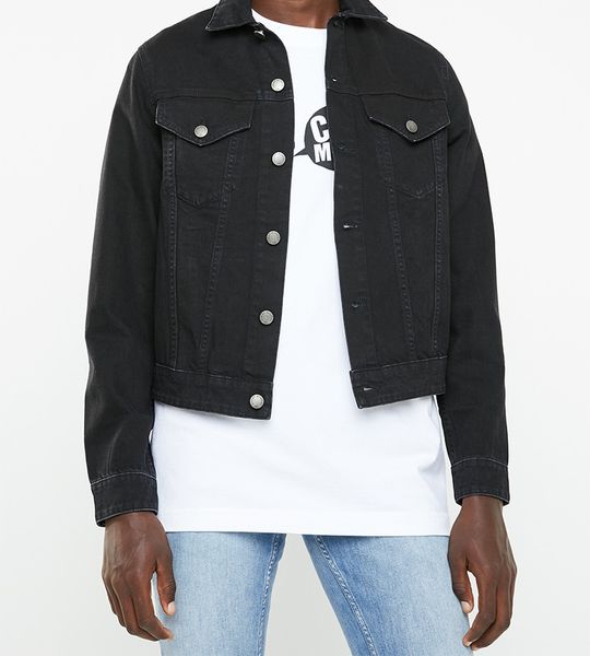 Men's Cheap Monday Legit Denim Jacket - Black