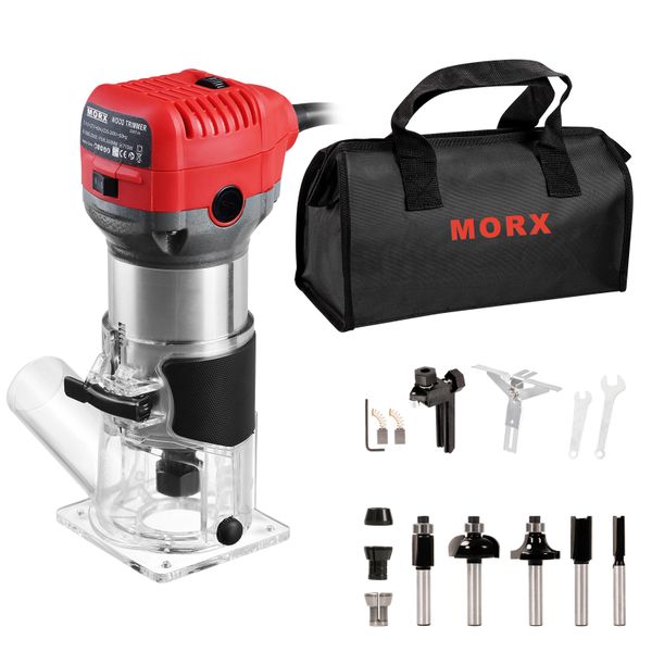 MORX 710W 13000-33000 RPM Electric Router Wood Trimmer DUST EXTRACTOR