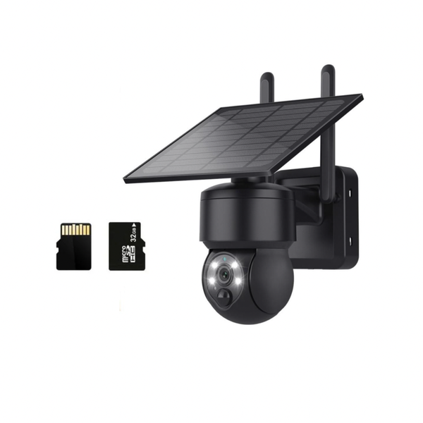 4G Solar Powered Outdoor Security Camera with 32GB Card and Sim Card