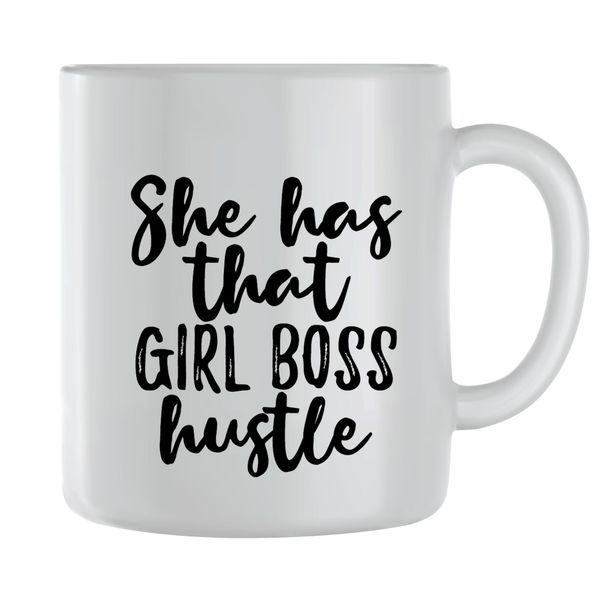 Girl Boss Coffee Mugs for Men Women Motivational Saying Graphic Cup Gift247