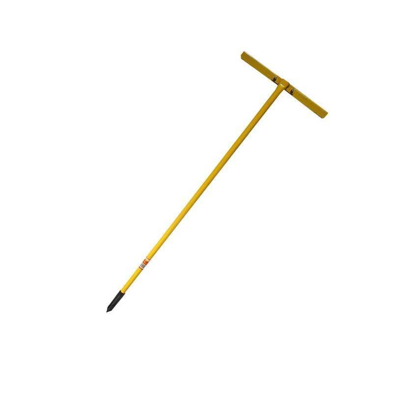 Yellow Steel Garden Rake