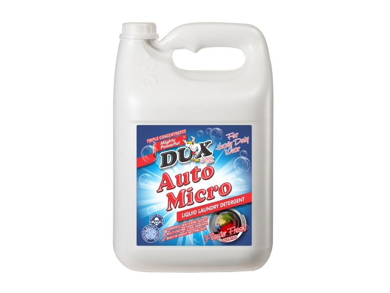 Dux Auto Micro Liquid Laundry Detergent Heavy Duty 4x5L