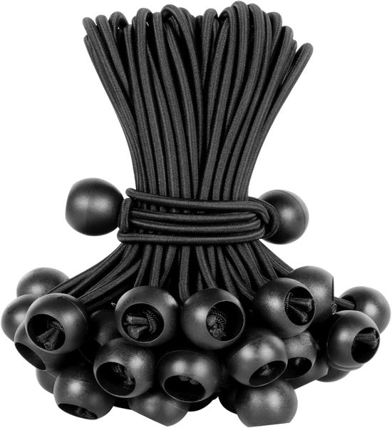 Ball Bungee Cords 20CM Bungee Cord With Balls, 20 Piece Heavy Duty Cords