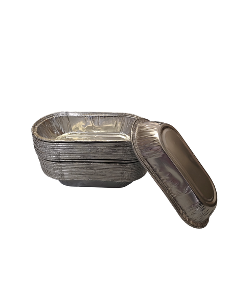 24 Pack Premium Mini Aluminium Foil Loaf Pans - Air Fryer Friendly