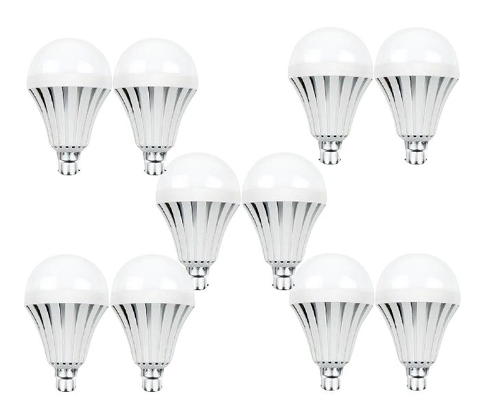 Rechargeable LED Light Bulb - 9w - 10 piece