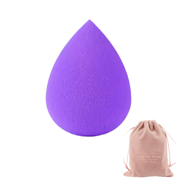Premium Foundation Blending Microfibre Makeup Sponge - Purple