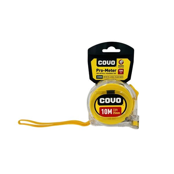COVO 10 Meter 25mm Width Metal Tape Measure with Magnetic Tip